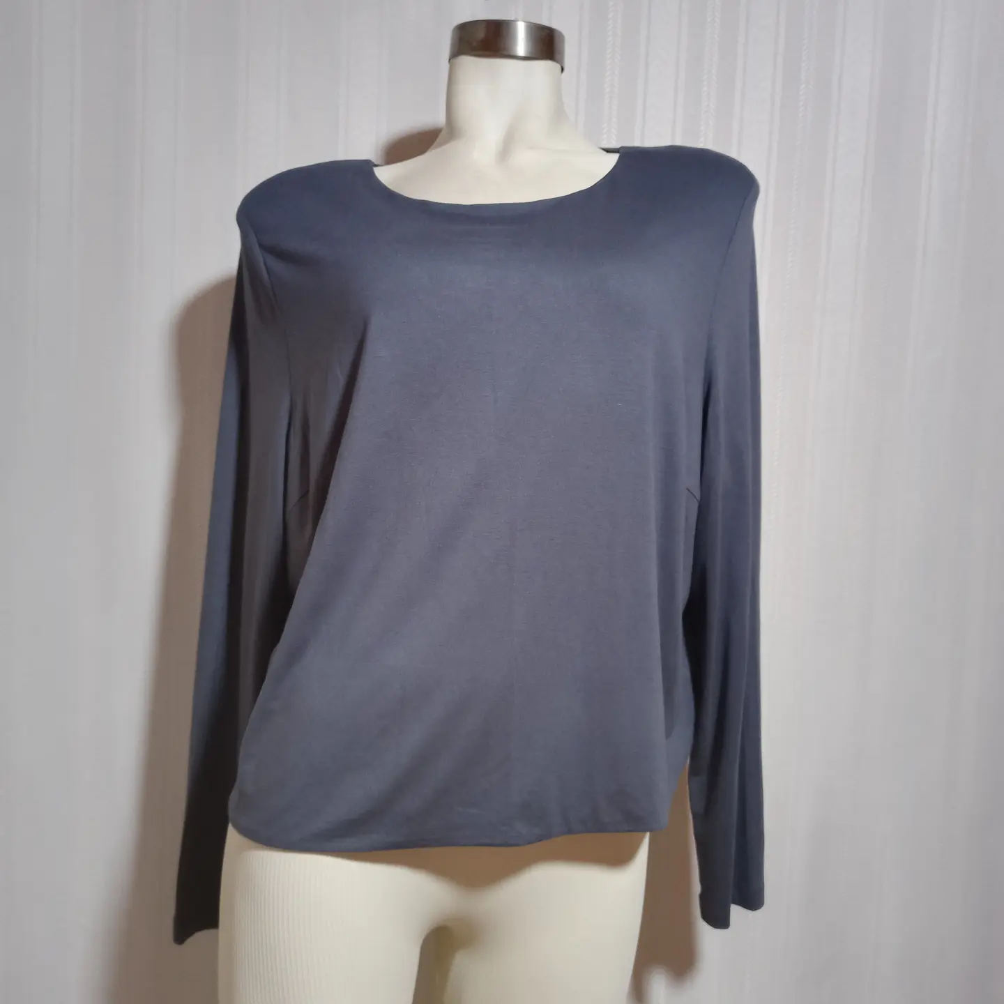 CAMISETA ML GRIS MANGO TALLA XXL 2