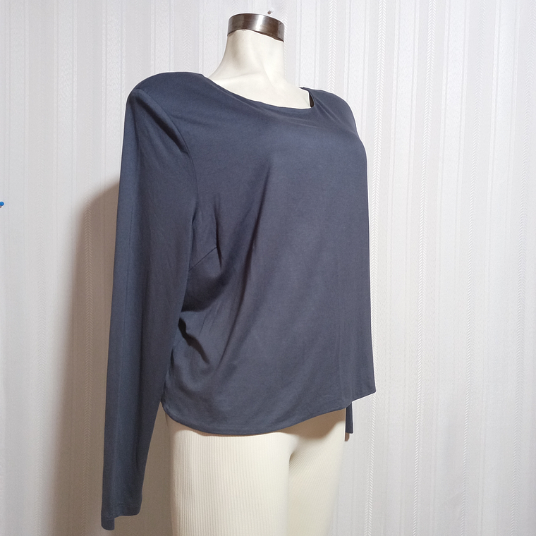CAMISETA ML GRIS MANGO TALLA XXL 1