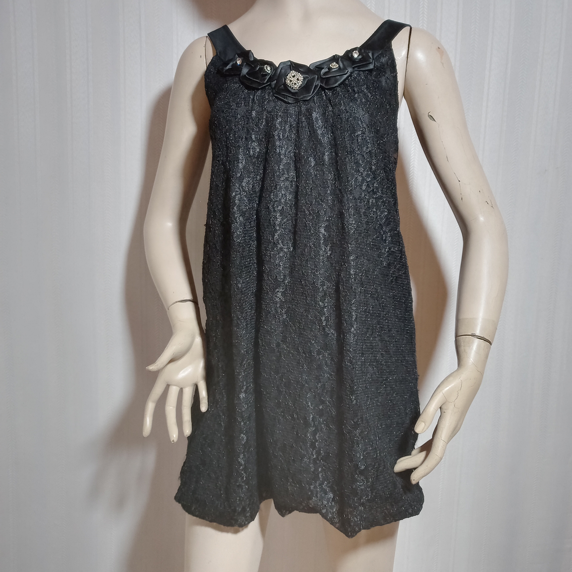 VESTIDO NEGRO CONTROMEDIA TALLA 40 2