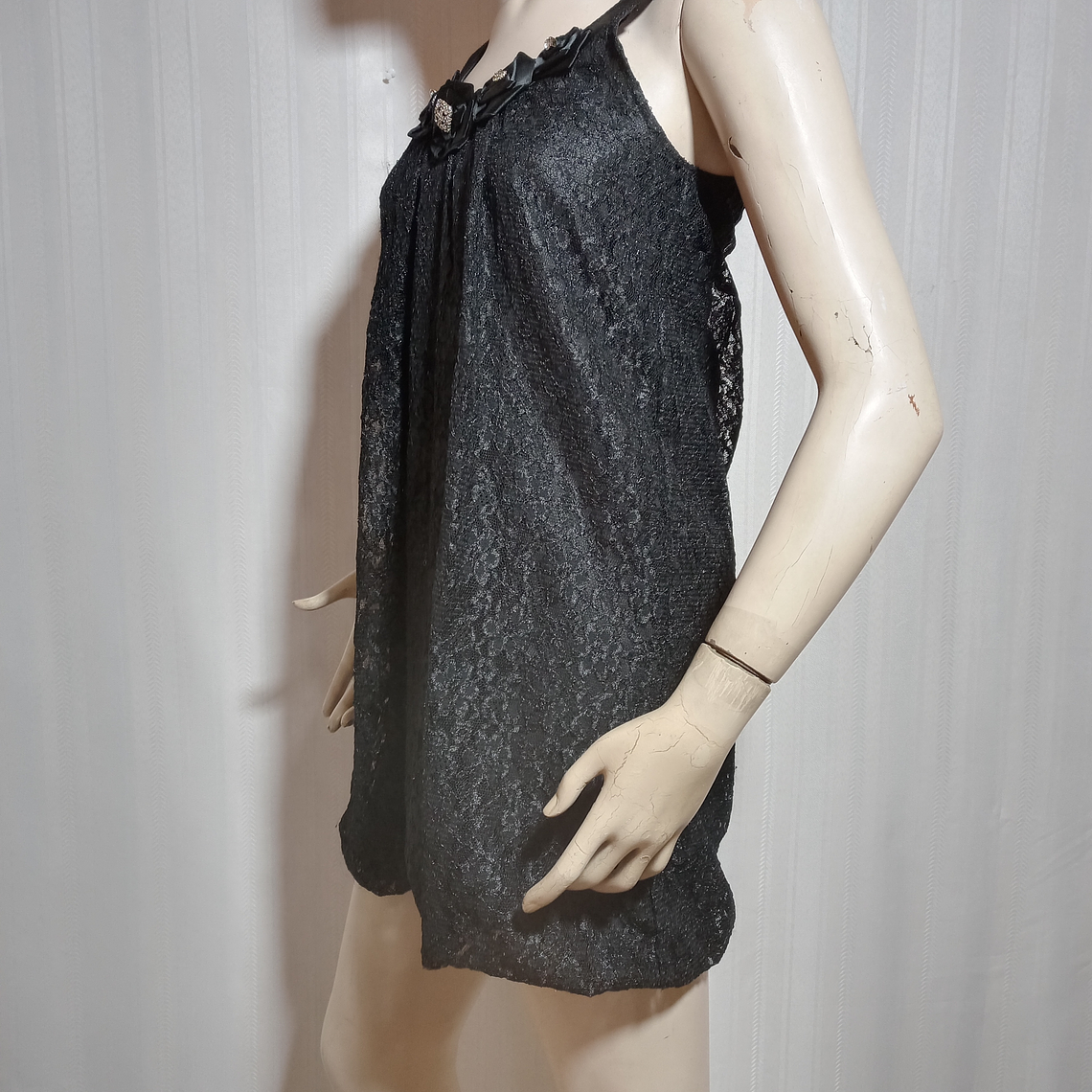 VESTIDO NEGRO CONTROMEDIA TALLA 40 3