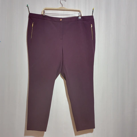 PANTALÓN VESTIR BURDEO CALVIN KLEIN TALLA 22W   