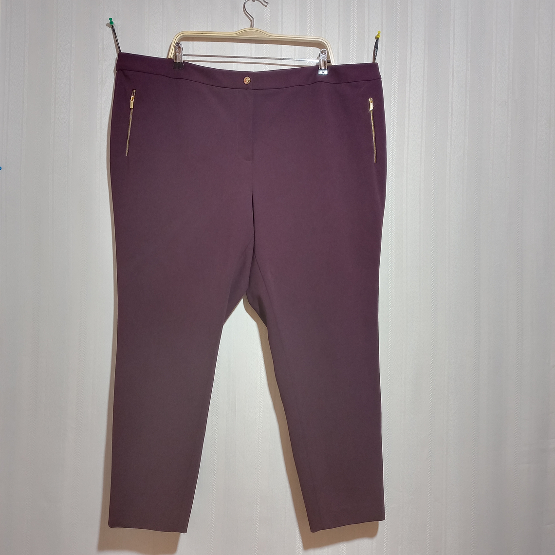 PANTALÓN VESTIR BURDEO CALVIN KLEIN TALLA 22W    1