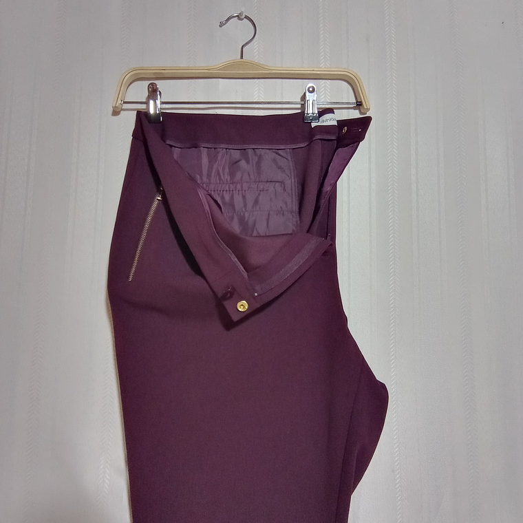 PANTALÓN VESTIR BURDEO CALVIN KLEIN TALLA 22W    2