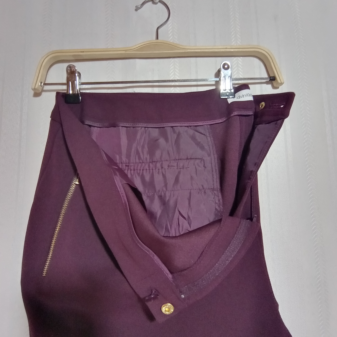 PANTALÓN VESTIR BURDEO CALVIN KLEIN TALLA 22W    3