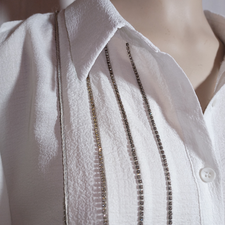 BLUSA BLANCA ML ALICEBLUE TALLA 3XL 4