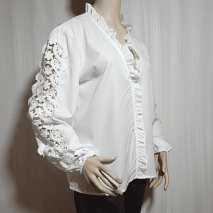 BLUSA BLANCA ML TALLA XL