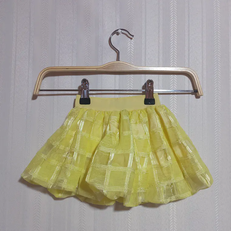 FALDA NIÑA TUTÚ AMARILLO Y-CLU COURAGE TG 6 1