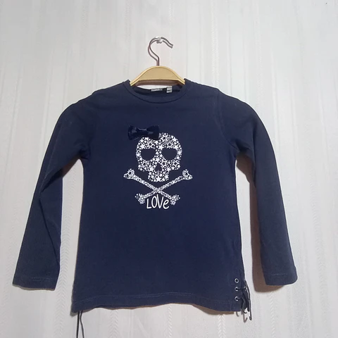POLERA ML AZUL ORIGINAL MARINES TALLA S