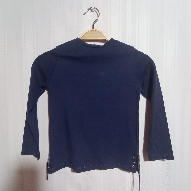 POLERA ML AZUL ORIGINAL MARINES TALLA S 2