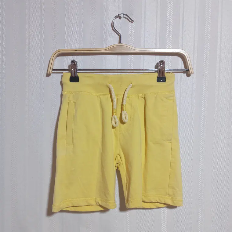 Short Algodón Niña Amarillo Piazza Italia Talla 4-5 Años 1