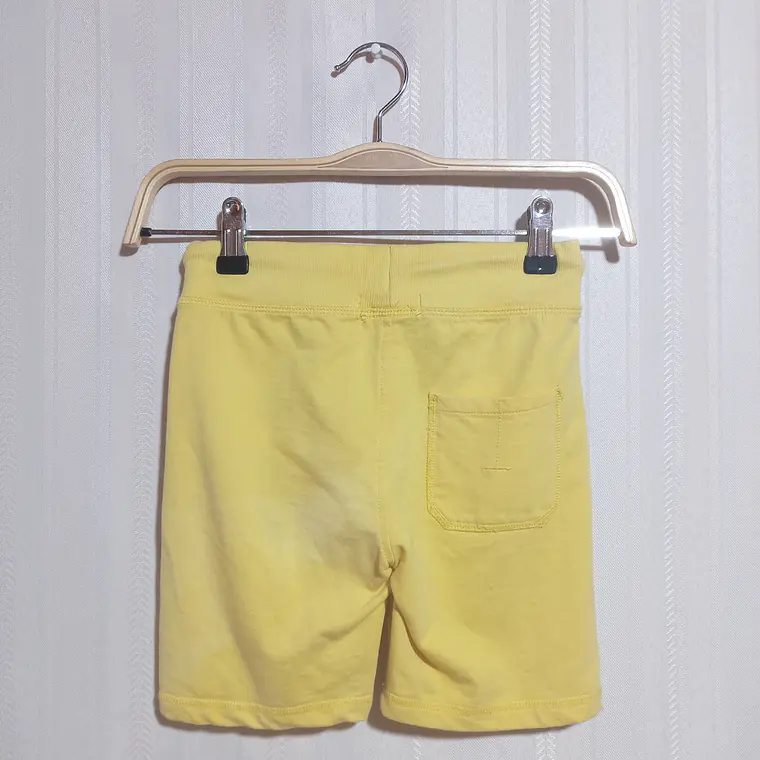 Short Algodón Niña Amarillo Piazza Italia Talla 4-5 Años 2