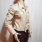 CHAQUETA CUERO BEIGE UNION TALLA 42  - Miniatura 1