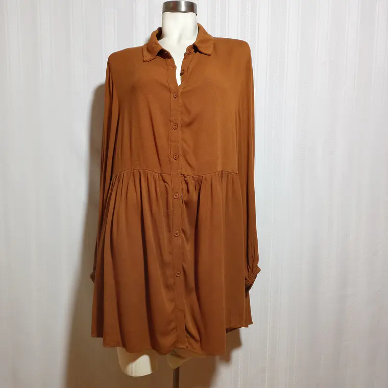 BLUSA MUJER ML CAFE SHEIN TALLA 2XL 2