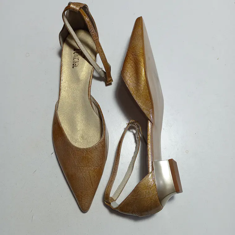 ZAPATO MUJER BEIGE DORADO FUNCHAL TALLA 40 4