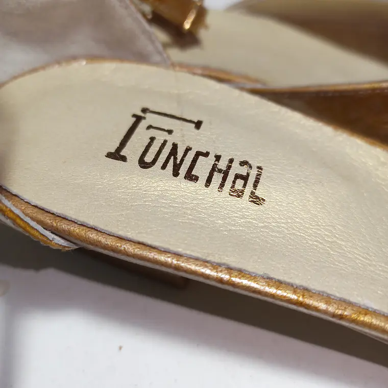 ZAPATO MUJER BEIGE DORADO FUNCHAL TALLA 40 5