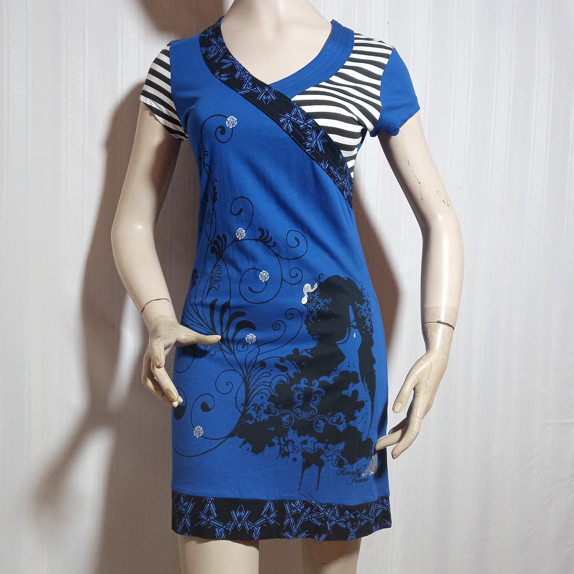 VESTIDO CASUAL AZUL HOROSHI FEMME TALLA M 2