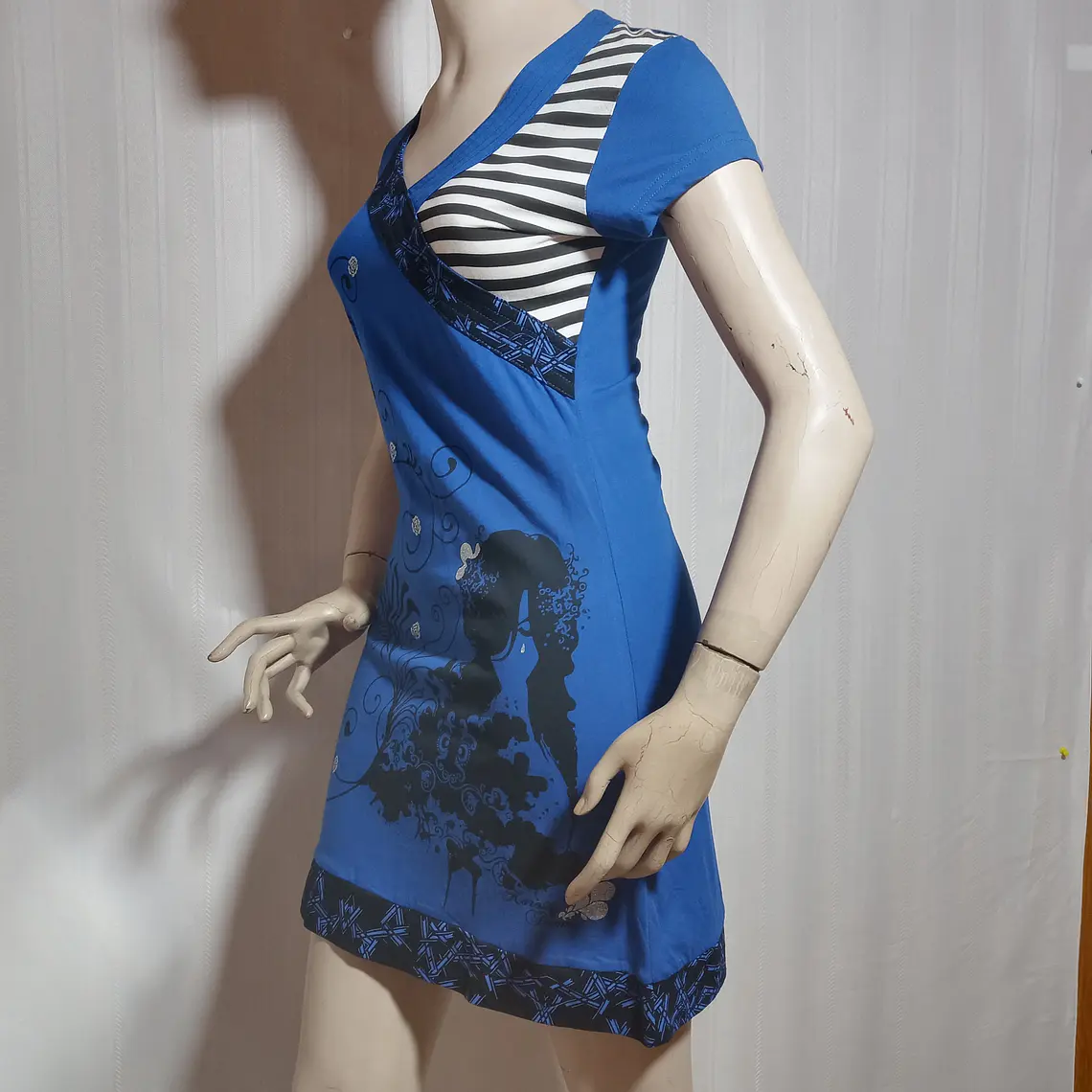 VESTIDO MUJER CASUAL AZUL HOROSHI FEMME TALLA M 3