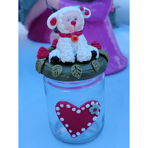 ADORNO FRASCO CORDERITO