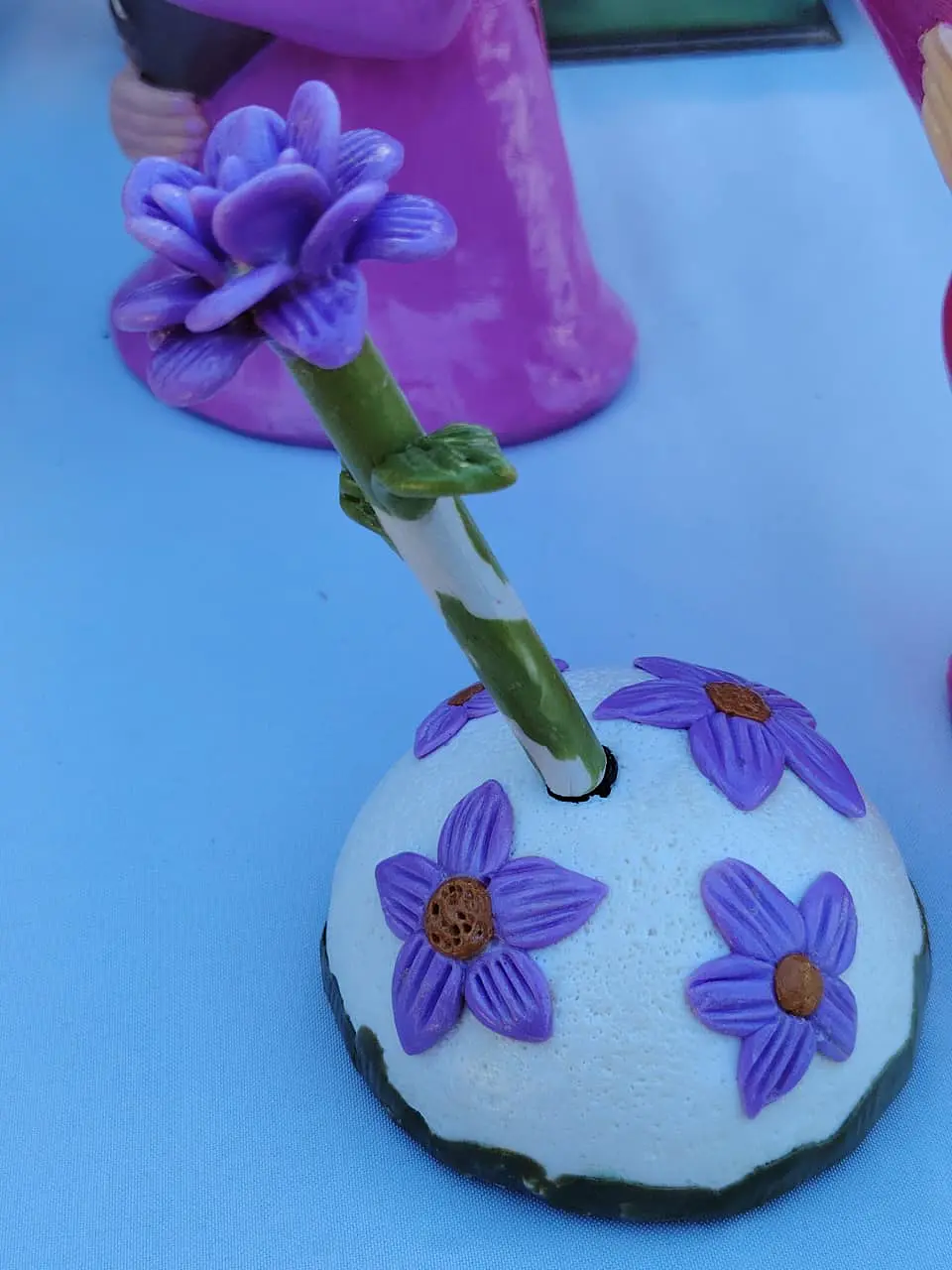 PORTA LAPIZ DE CERAMICA EN FRÍO 1