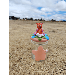 ADORNO FRASCO GATITO