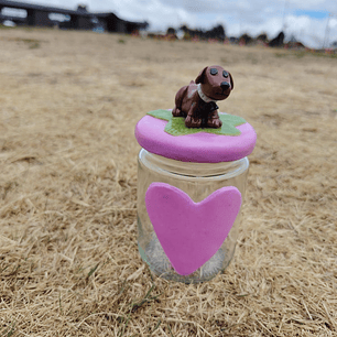 ADORNO FRASCO PERRITO
