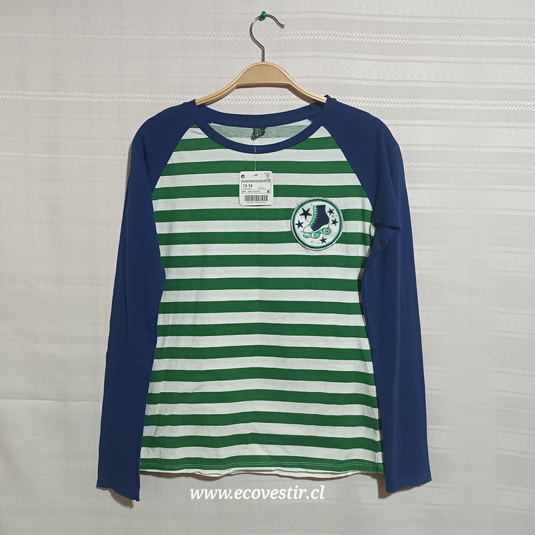 POLERA ML NIÑO MULTICOLOR ZARA KIDS TALLA 13-14A 1