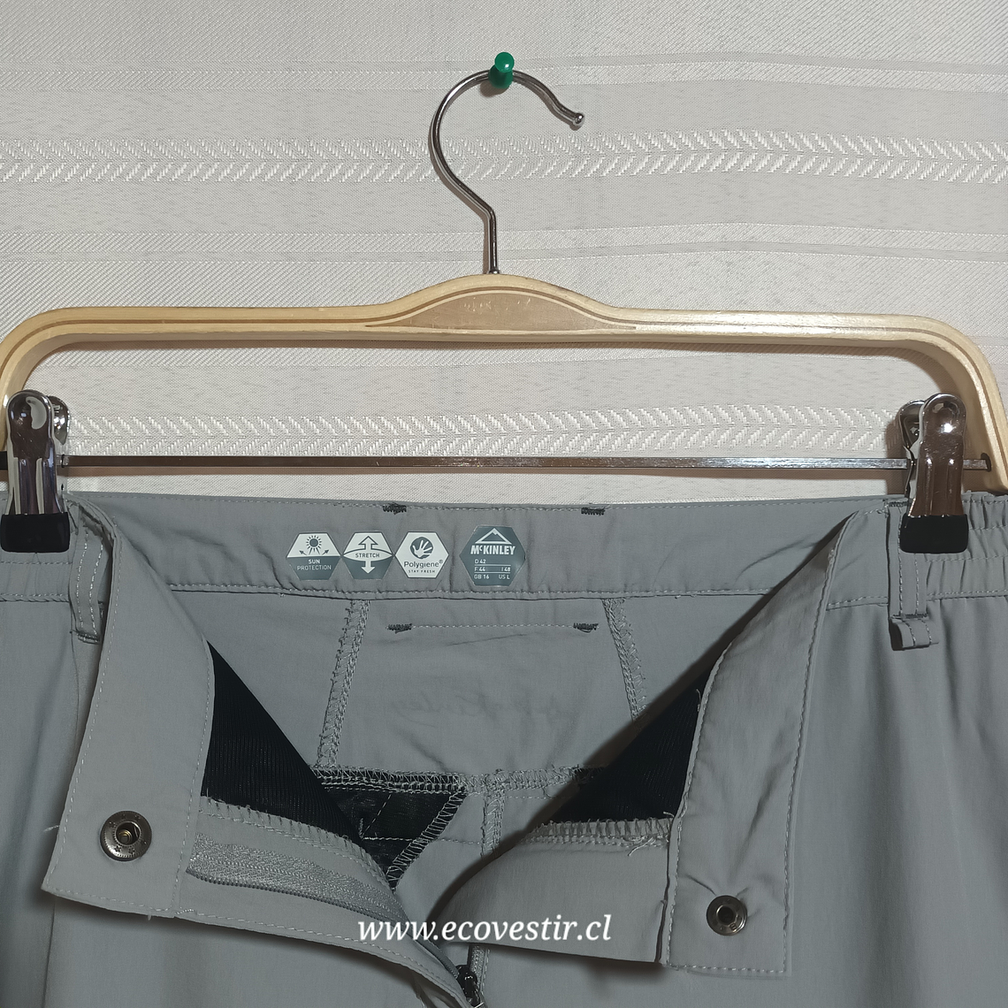 PANTALÓN CAPRI GRIS Mc KINLEY TALLA 42 4