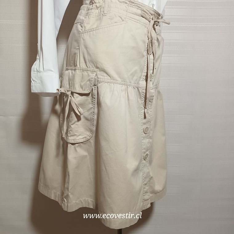 FALDA BEIGE LOFT TALLA 8 1