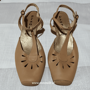 SANDALIA CAFE MUJER FRANK & Co.Desing N°38