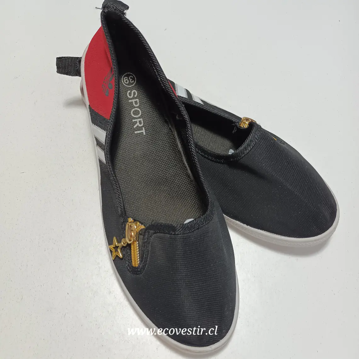 ZAPATILLA MUJER NEGRO SPORT TALLA N°39 1