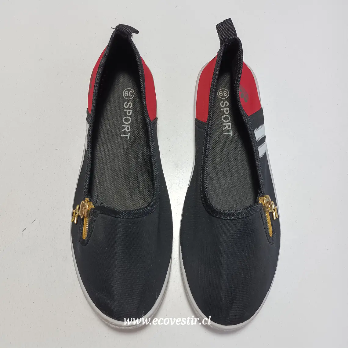 ZAPATILLA MUJER NEGRO SPORT TALLA N°39 3