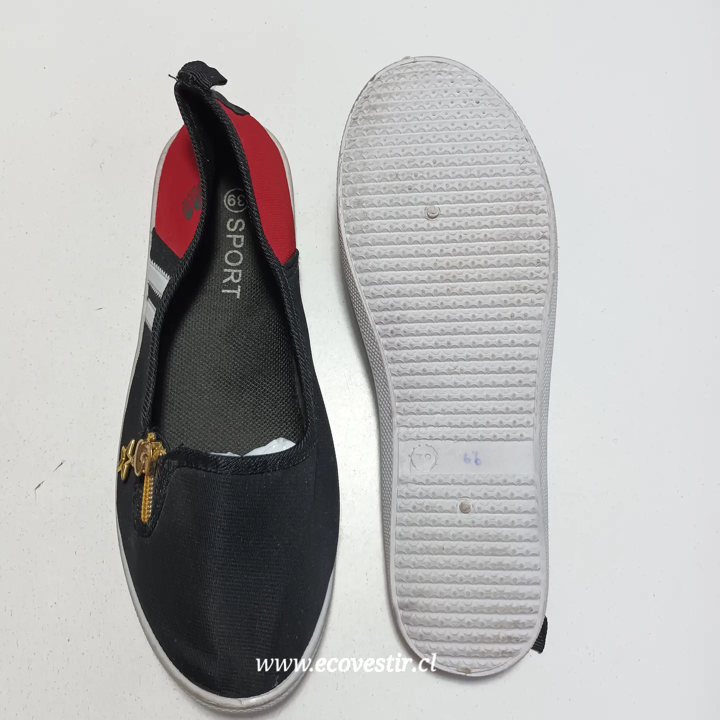 ZAPATILLA MUJER NEGRO SPORT TALLA N°39 5