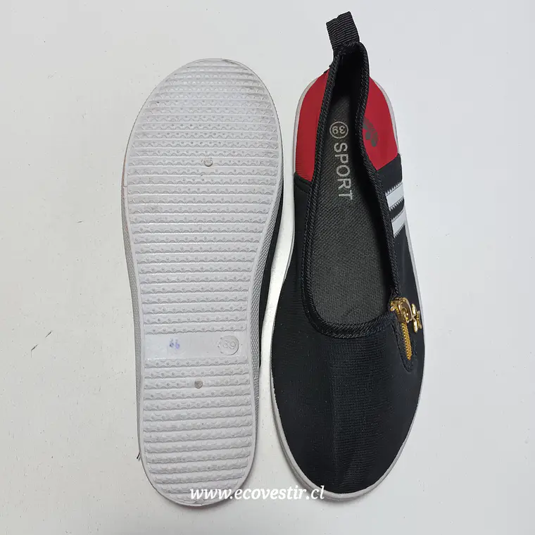 ZAPATILLA MUJER NEGRO SPORT TALLA N°39 6