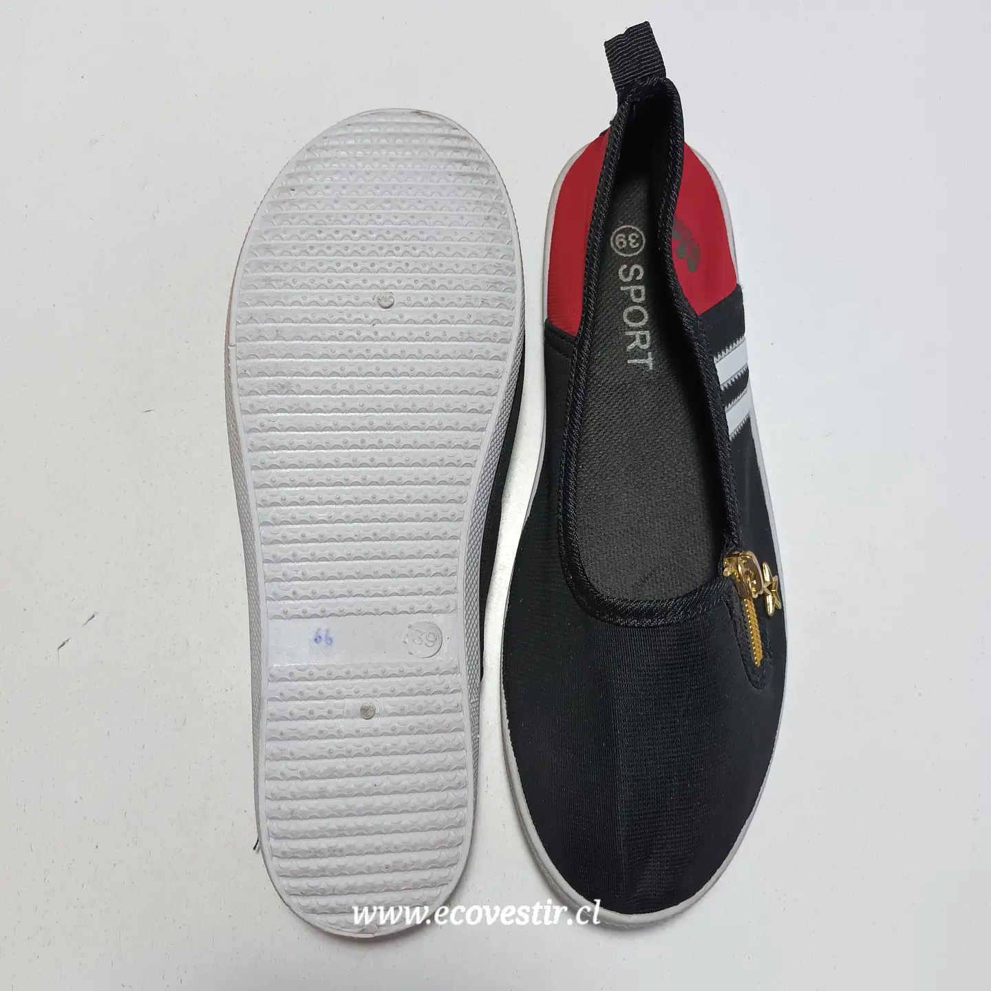 ZAPATILLA MUJER NEGRO SPORT TALLA N°39 6