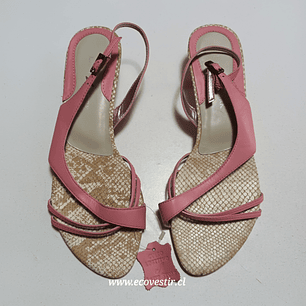 CHALA ROSADA CUERO LADY STORK MUJER N°38