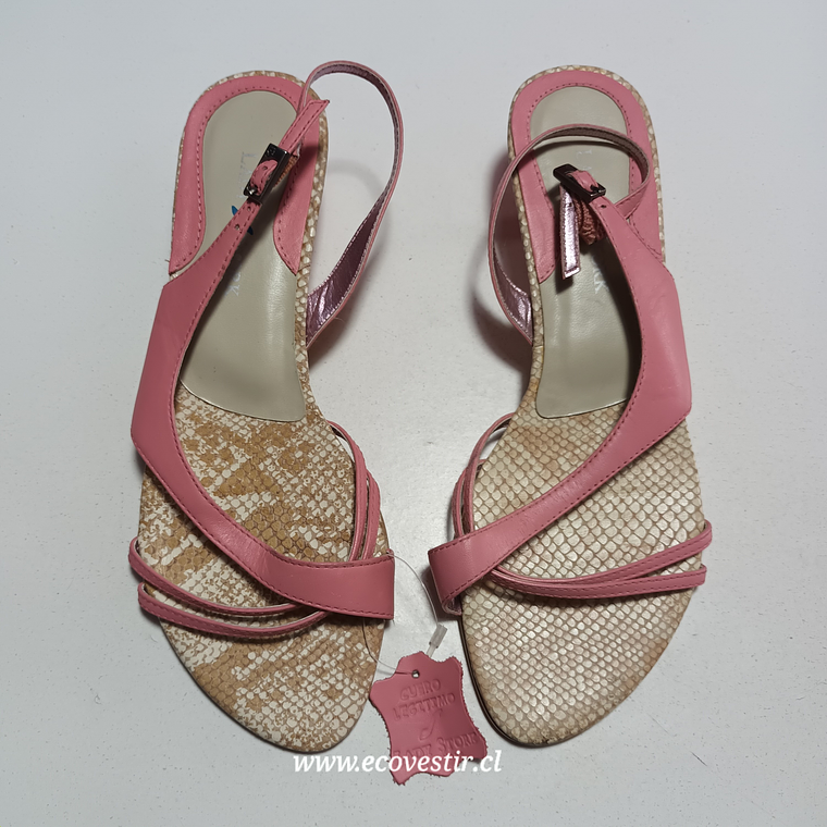 CHALA ROSADA CUERO LADY STORK MUJER N°38 1