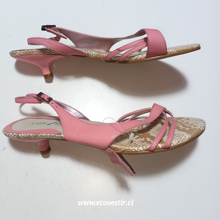 CHALA ROSADA CUERO LADY STORK MUJER N°38 5