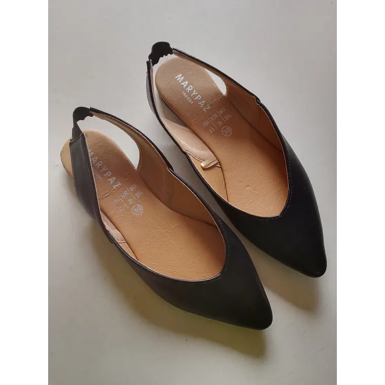 ZAPATO MUJER PLANO NEGRO MARYPAZ N° 39 1