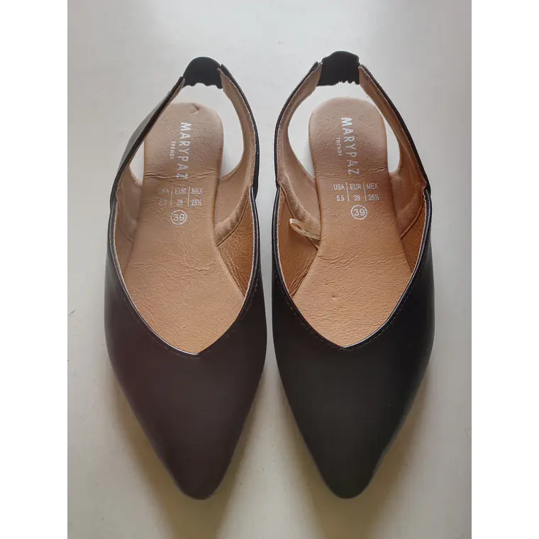 ZAPATO MUJER PLANO NEGRO MARYPAZ N° 39 2