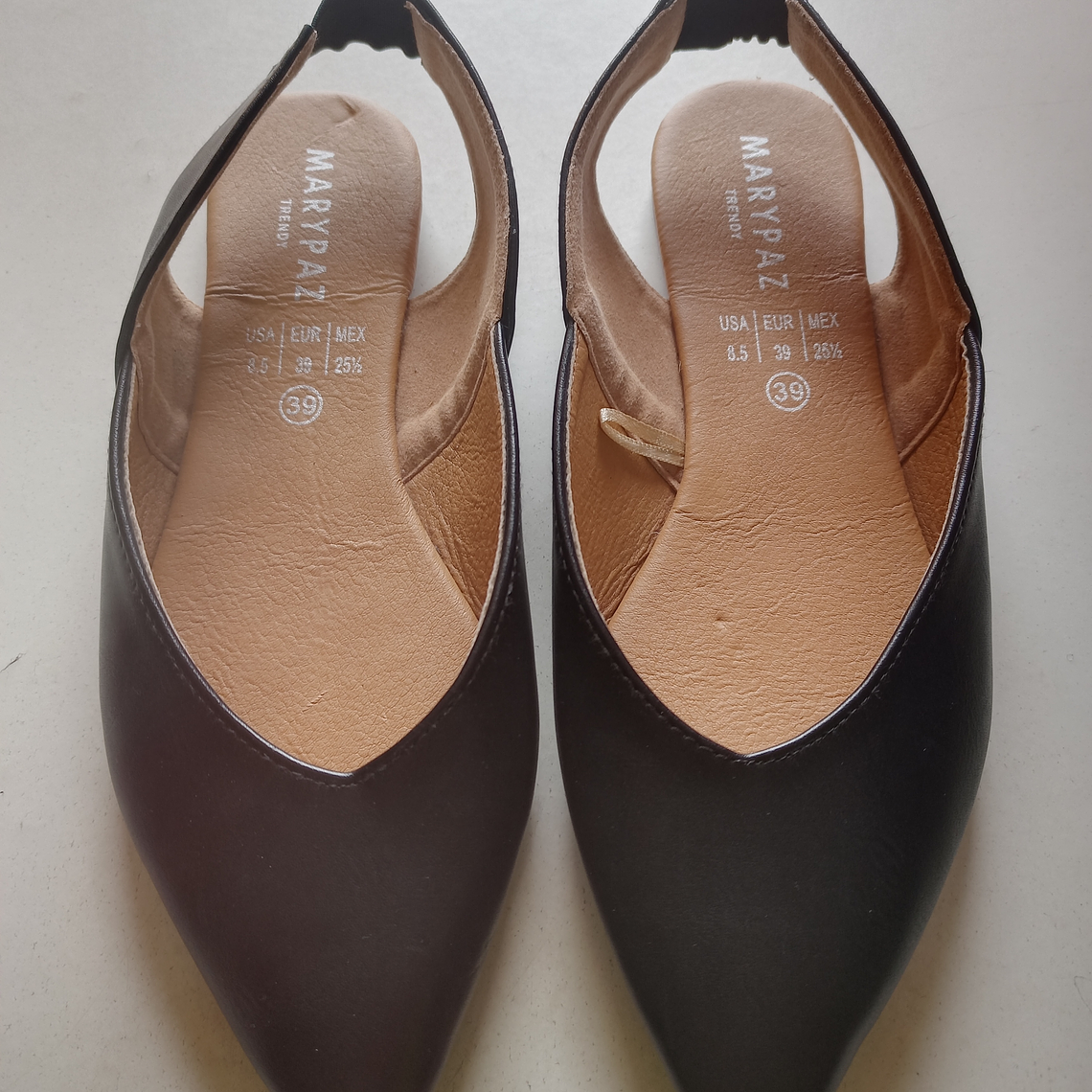 ZAPATO PLANO NEGRO MARYPAZ N° 39 2