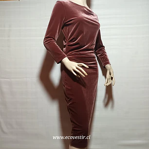 VESTIDO FIESTA BURDEO IN WEAR TALLA S