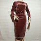 VESTIDO FIESTA BURDEO IN WEAR TALLA S - Miniatura 2