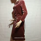 VESTIDO FIESTA BURDEO IN WEAR TALLA S - Miniatura 3