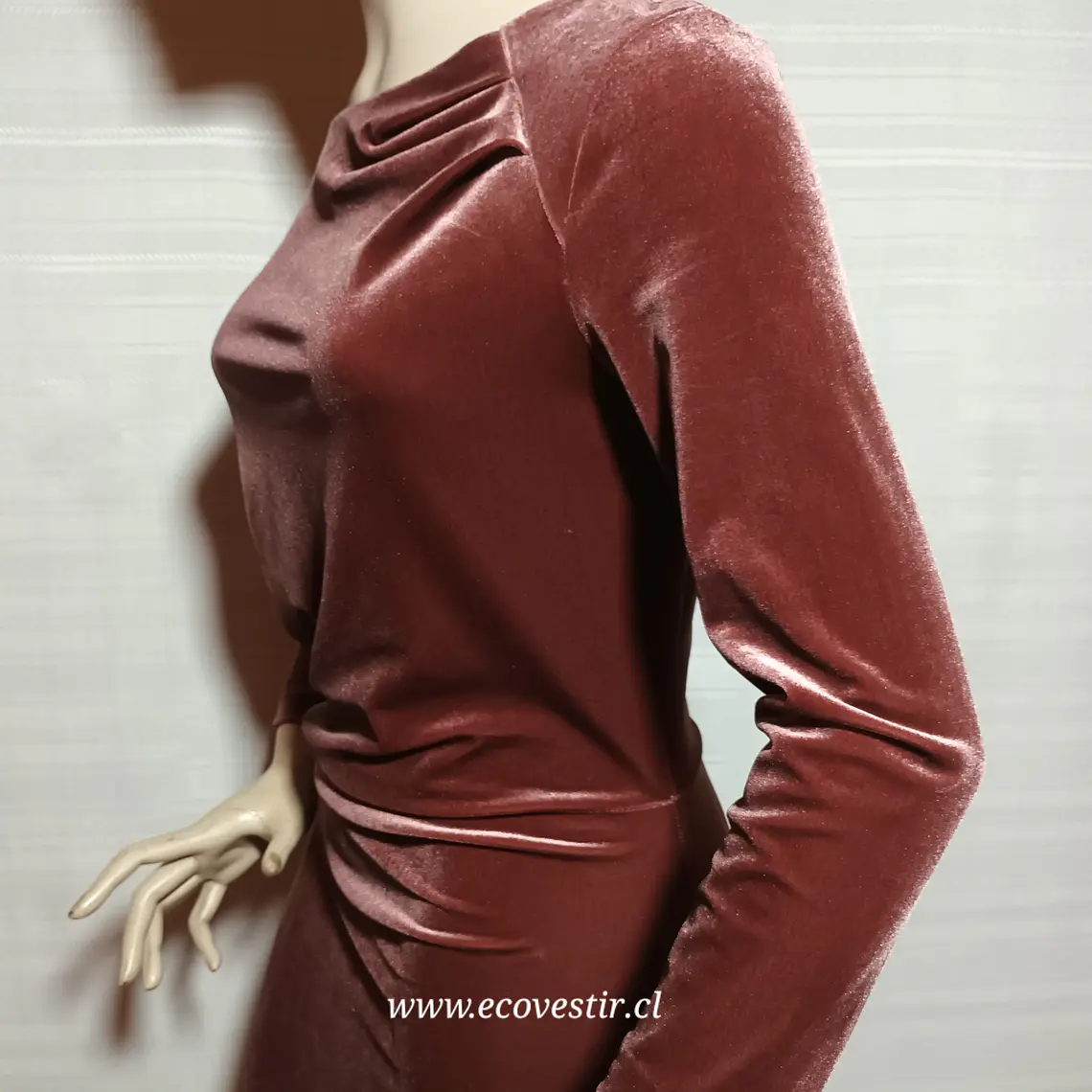 VESTIDO FIESTA BURDEO IN WEAR TALLA S 5