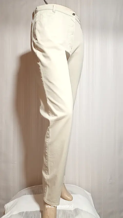 PANTALÓN MUJER DENIM BEIGE YESSICA TALLA 44