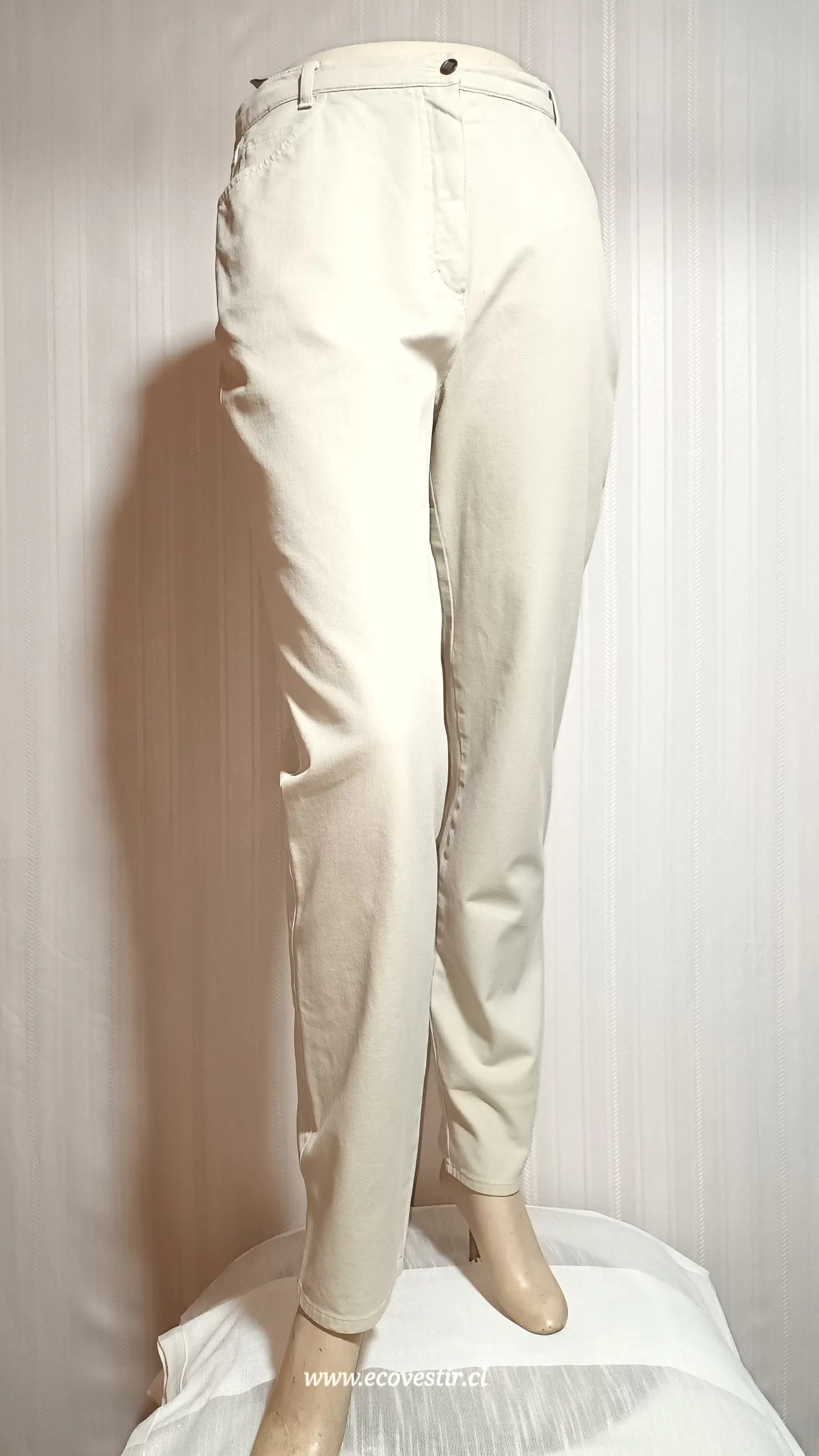 PANTALÓN MUJER DENIM BEIGE YESSICA TALLA 44 2