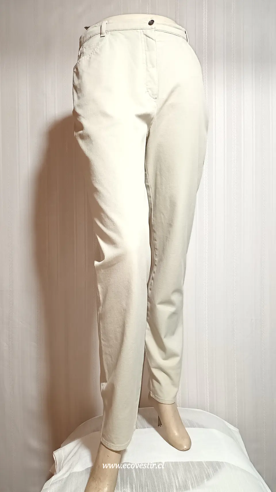 PANTALÓN MUJER DENIM BEIGE YESSICA TALLA 44 2