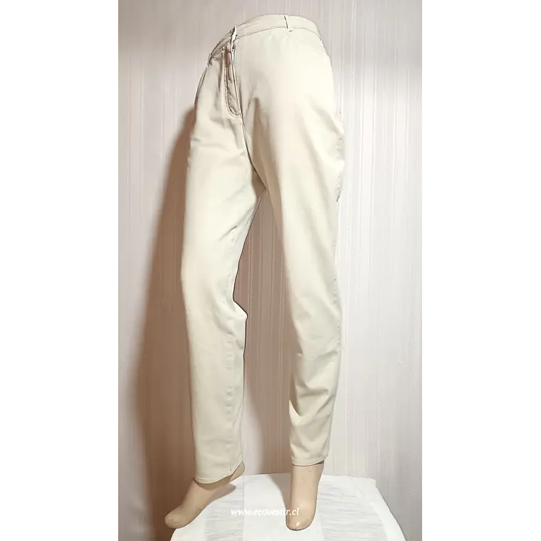 PANTALÓN MUJER DENIM BEIGE YESSICA TALLA 44 3