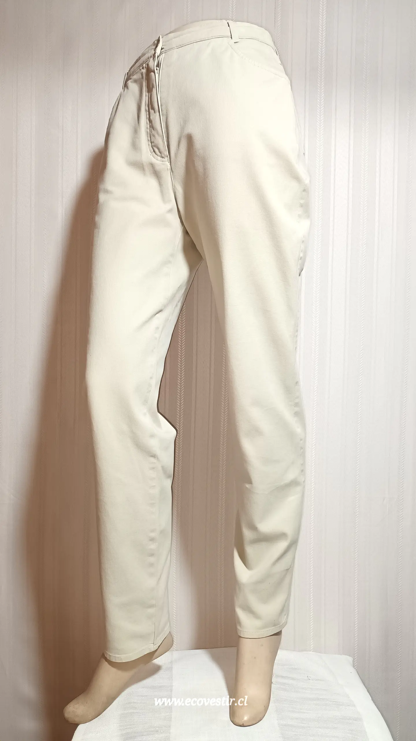 PANTALÓN MUJER DENIM BEIGE YESSICA TALLA 44 3