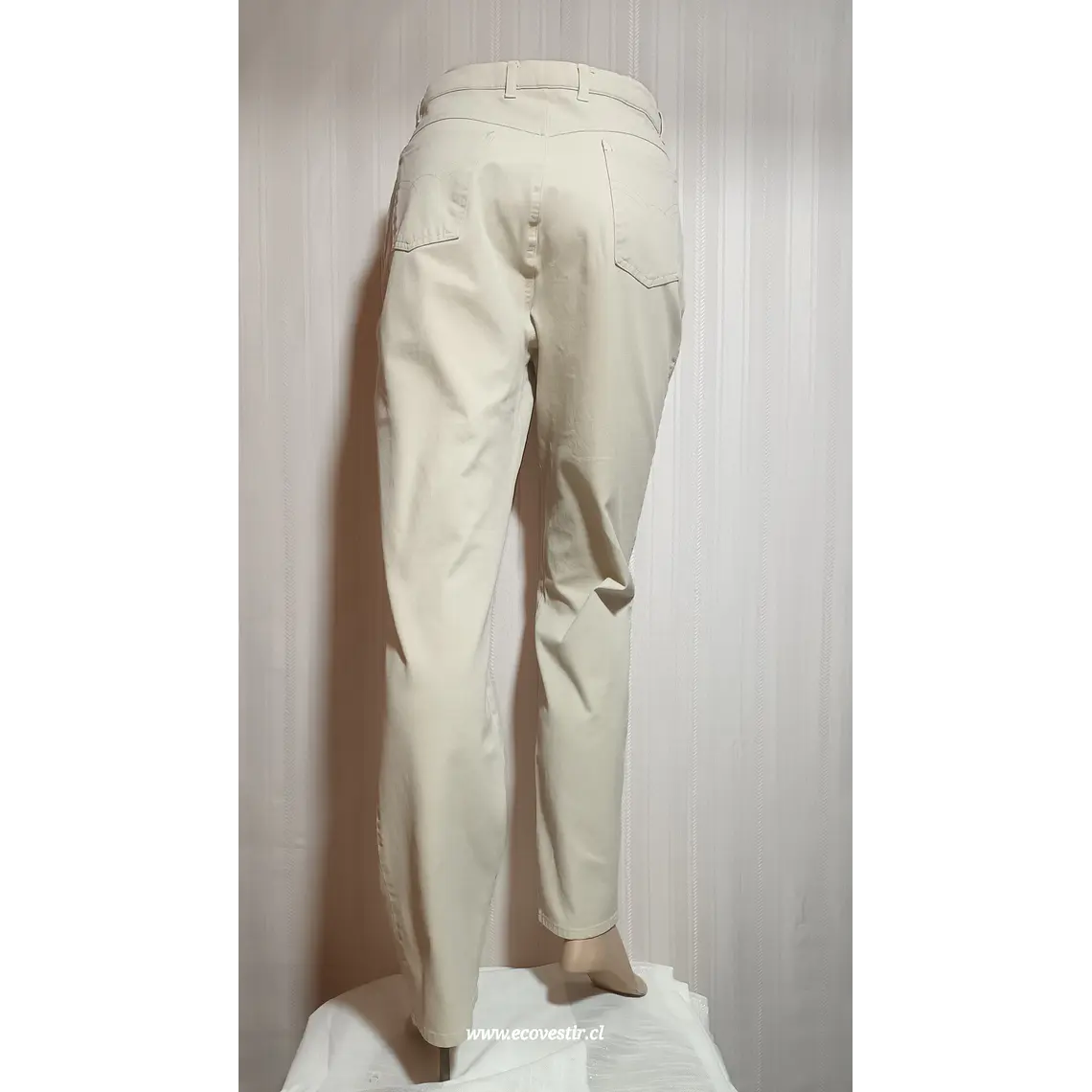 PANTALÓN MUJER DENIM BEIGE YESSICA TALLA 44 4